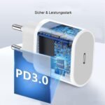 20W USB-C Schnellladeadapter (PD 3.0) – Bild 3