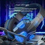 Gaming Headset mit LED-Lichtern, Komfortpolstern, Geräuschunterdrückendem Mikrofon, On-ear Kopfhörer – Bild 11