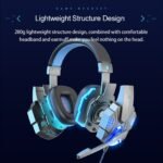 Gaming Headset mit LED-Lichtern, Komfortpolstern, Geräuschunterdrückendem Mikrofon, On-ear Kopfhörer – Bild 9