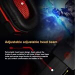Gaming Headset mit LED-Lichtern, Komfortpolstern, Geräuschunterdrückendem Mikrofon, On-ear Kopfhörer – Bild 6