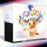 Pokemon Prismatic Evolutions Elite Trainer Box mit Boosterpacks und Zubehör aus dem Pokémon Trading Card Game