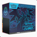 Pokemon Phantasmal Flames Elite Trainer Box mit Boosterpacks und Zubehör aus dem Pokémon Trading Card Game