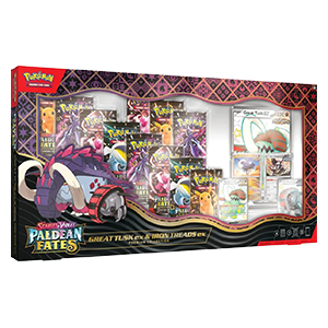 Great Tusk ex & Iron Treads ex Premium Collection mit 11 Boosterpacks und Promokarten