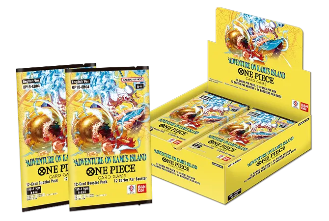 One Piece OP-15 Adventure on Kami’s Island Booster Display mit Boosterpacks aus dem One Piece Card Game