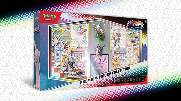 Pokémon Prismatic Evolutions Premium Figure Collection Englisch mit Espeon ex und Umbreon ex